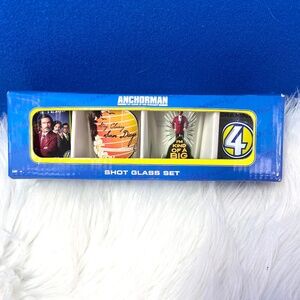|•ANCHORMAN SHOT GLASS SET•| The Legend of Ron Burgundy Will Ferrell